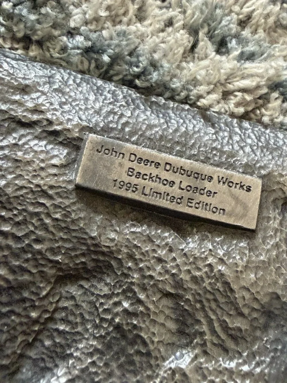 John Deere Tie Tack & Dubuque Works Backhoe Leader 1995 Belt Buckle